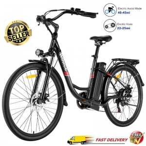 NEW 26″ Electric Bike Commuting Bicycle 7-Speed City EBike Removeable Li-Battery Review