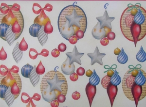 A4 3D Paper Tole Christmas Decorations Baubles 3 Pictures NEW Review