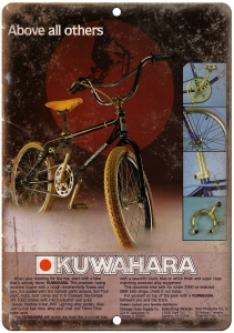 Kuwahara BMX Racing Vintage Bicycle Ad 10″ x 7″ Reproduction Metal Sign B463 Review