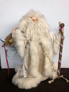 Vintage, New From Collection White Santa Clause 16 1/2” Christmas Decorations Review