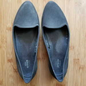 CROCS Eve Flats Black Iconic Comfort Ballet Flats Shoes Sz 7 Review