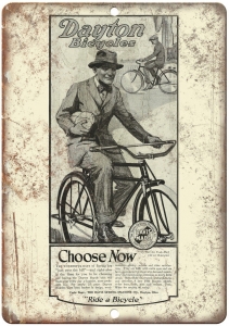 Dayton Bicycles Ohio Vintage Ad 12″ x 9″ Retro Look Metal Sign B290 Review