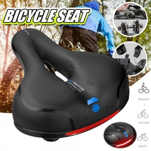 Mountain Bike Saddles Leather Comfort Black Wide Big Bicycle Seat Waterproof Lot Review