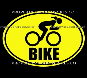 VRS TRI OVAL Triathlon WORD Bike Bicycle Tire Cycling Race Woman CAR VINYL DECAL Review