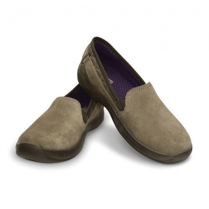 AnyWeather Suede Loafer Khaki W5 Crocs Review