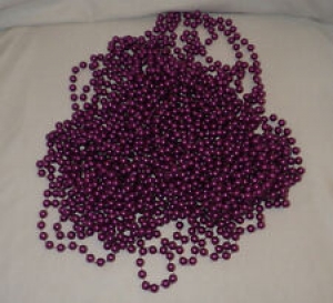 Lot Purple Beads Christmas Decorations Holiday Seasonal Review