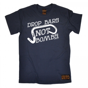 Drop Bars Not Bombs MENS RLTW T-SHIRT tee cycle cycling bicycle birthday gift Review