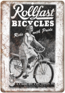 Rollfast Bicycles Vintage Ad 10″ x 7″ Reproduction Metal Sign B235 Review
