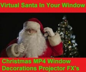 MP4 Virtual Santa in the window Christmas decorations & holograms projector FX Review