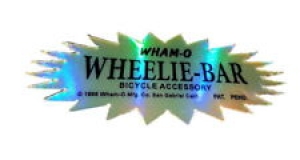 4 Inch Wham-O Wheelie Bar Bicycle Part Sticker PRISM HOLOGRAM Edition replica Review