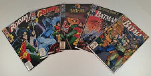 5 BATMAN & ROBIN DC COMIC BOOKS with BANE / KILLER CROC / SCARECROW Early 90’s Review