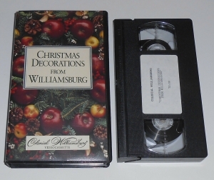Vintage 1995 COLONIAL WILLIAMSBURG Christmas Decorations Video History Virginia Review