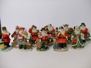 11pc OLD WORLD SANTAS ASSORTED RESIN CHRISTMAS DECORATIONS 5″ TO 6″ TALL Review