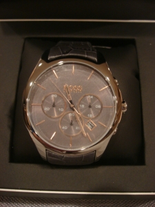 HUGO BOSS ONYX CHRONOGRAPH CROC EMBOSSED LEATHER WATCH 1513366 – BRAND NEW – NWT Review