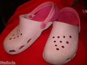 GIRLS PINK CROCS SLIP ON CLOG  PRE OWNED C13 Review