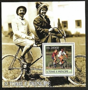 Saint Thomas & Prince Stamp – Tandem bicycles Stamp – NH Review