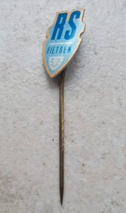RS FIETSEN Netherlands Bicycle bike hat pin lapel tie tac hatpin pins 1960 metal Review