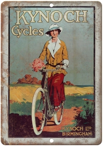 Kynoch Cycles Birmingham Bicycle Vintage Ad 12″x9″ Retro Look Metal Sign B246 Review