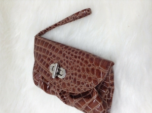 MSC, Mainstreet Collection Brown Croc Wristlet Review