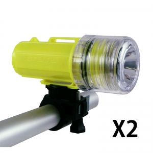 LED Bike Head Light Bicycles Flashlight Waterproof 3W 150 Lumens Yellow (2-Pack) Review