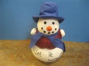 Vintage Estate Christmas decorations Frosty Snowman  8″ H X 5″ W Review