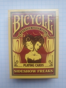 NEW Bicycle Circus SideShow Freaks playing cards Coney Island Discontinued RARE Review