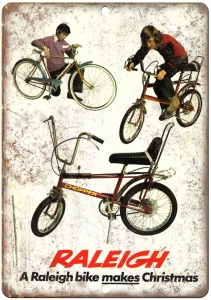Raleigh Chopper Bicycle BMX Christmas Ad 10″ x 7″ Reproduction Metal Sign B496 Review