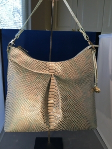Brahmin Bristol Opal Melbourne Satch Sea Glass Embossed Croc Leather NEW – $365 Review