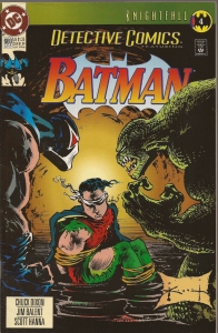 DETECTIVE COMICS # 660 * STARRING BATMAN * KILLER CROC! BANE!  Review