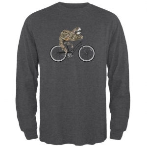 Bicycle Sloth Mens Long Sleeve T Shirt Review