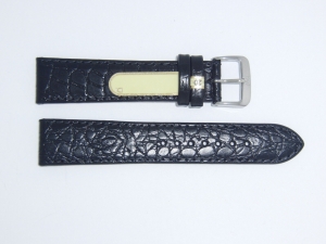 DI-Modell Genuine Calfskin Leather croc grain 20 mm BLACK Watch Band “TIFFANY” Review