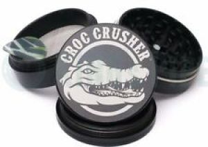 Croc Crusher – 4 Piece Herb Grinder – 2.5” Pocket Size – Black Review