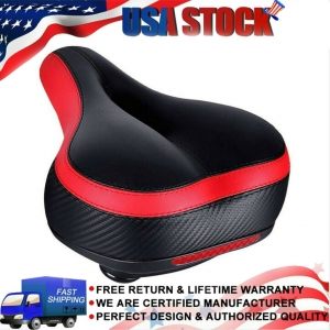 Wide Big Bicycle Seat 3D Ergonomic Shock Absorber Mountain Road Bike Saddles US Review