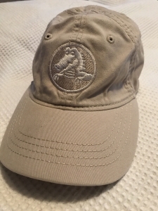 CROCS HAT Childs Size 2-4 Years Khaki Tan Beige Embroidery Adjustable Size Review