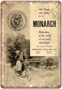 Monarch Bicycles Cycle Mfg Vintage Ad 12″ x 9″ Retro Look Metal Sign B294 Review