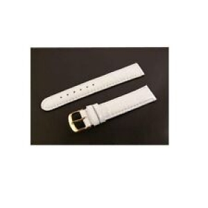 ITALIAN LEATHER WATCH BAND STRAP WHITE CROC 18mm NEW Review