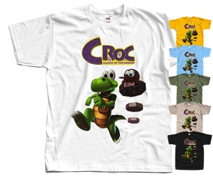Croc Legend of the Gobbos,COMPUTER GAME, T-Shirt (YELLOW,OLIVE)All sizes S-5XL. Review