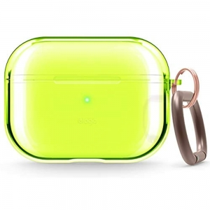 Clear Airpods Pro Case With Keychain Designed For Apple (Neon Yellow) Review