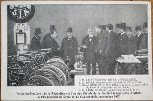 Bicycle & Automobile Exposition 1907 French Advertising Postcard, ‘SIA’ Review