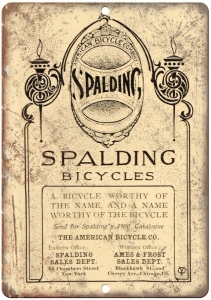 Spalding Bicycles Catalogue Cover 12″ x 9″ Retro Look Metal Sign B276 Review