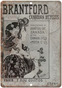 Brantforf Canadian Bicycles Vintage Ad 10″ x 7″ Reproduction Metal Sign B340 Review