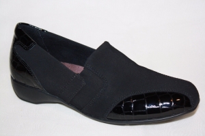 CLARKS EVERYDAY BLACK /CROC PRINT SLIP ON WEDGE HEEL LOAFERS SHOES WOMENS SZ 6 M Review