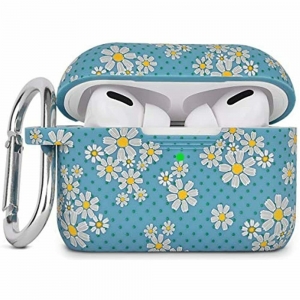 AIRSPO Silicone Cover Compatible AirPods Pro Case Floral Print Protective Skin Review