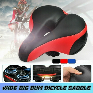 Wide Big Bum Bike Bicycle Gel Cruiser Extra Soft Comfort Sporty Pad Saddle Seat Review