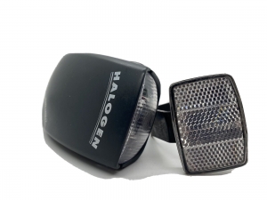 HALOGEN BICYCLE HEAD LIGHT AND REFLECTOR Review