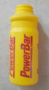 Bicycle water bottle POWERBAR Yellow bike team cycling without cap Review