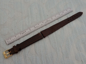 Vintage 14 mm “Asprey” Brown Croc NOS watch strap, from old estate Review