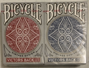 Bicycle Playing Cards Vintage Design Victors Back (2 Pack) VHTF Review
