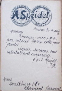 Bicycle Accessories A Speidel 1896 Advertising Postcard/Tire-Geneva, Switzerland Review