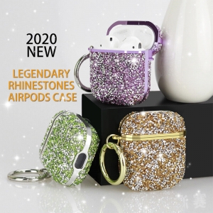 For Apple AirPods 1/2 Earphone Case Glitter Diamond Shockproof Protective Case Review